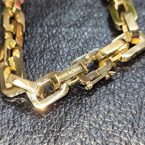 Eddie Borgo Supra Chain Link 12K Gold Vermeil Necklace Authentic New - Picture 8 of 12